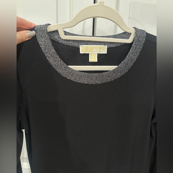 Michael Kors Black Dress with Silver Trim - Picture 3 of 3